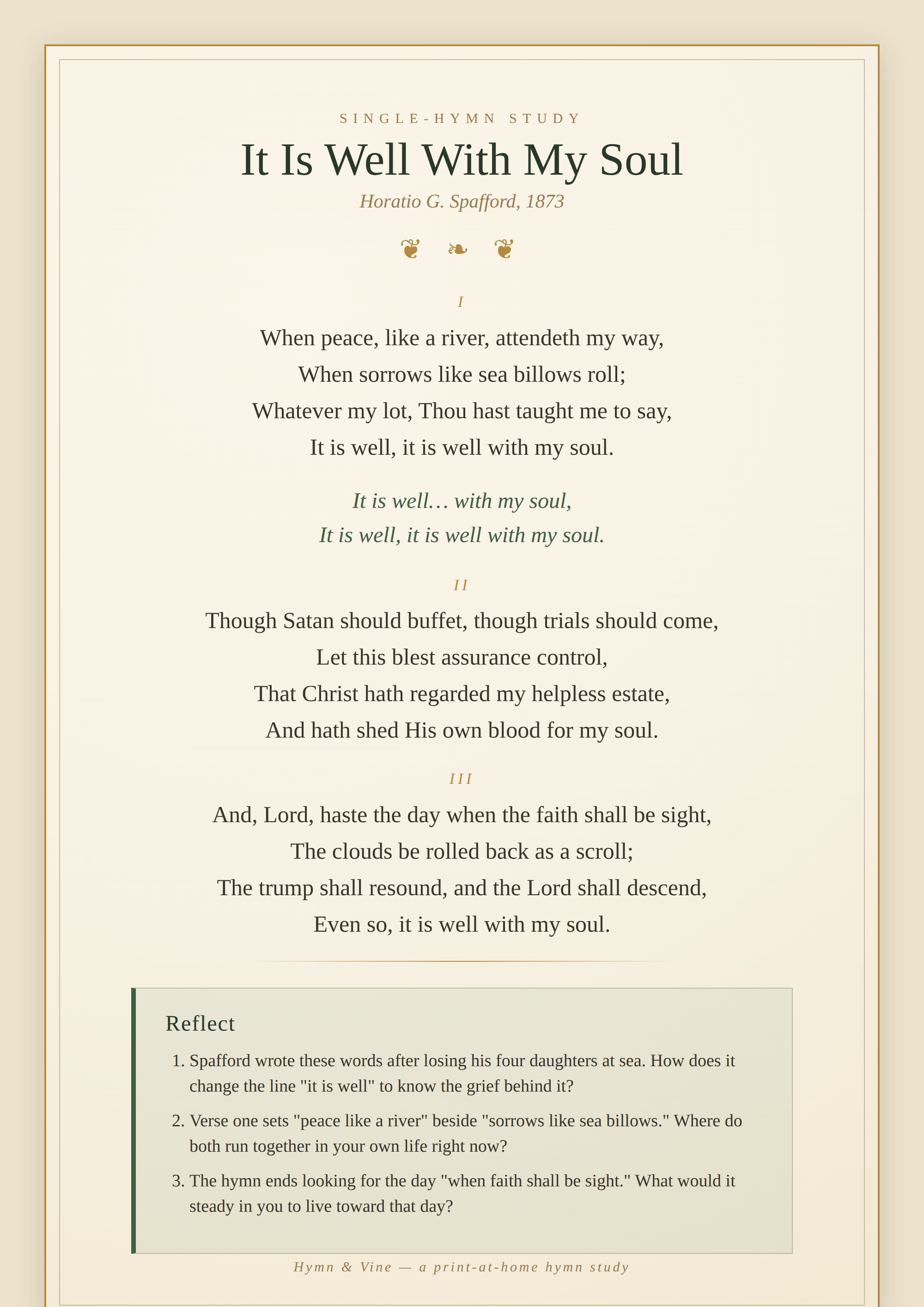 It Is Well With My Soul Deep-Dive Study Kit preview 1